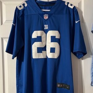 NFL Barkley Giants Blue Jersey with Number 26
